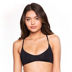 Frankie's bikinis Malibu top in black