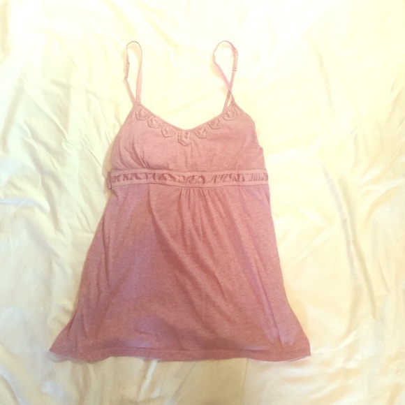Lavender tie back tank