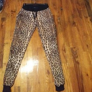 Cheetah printed joggers