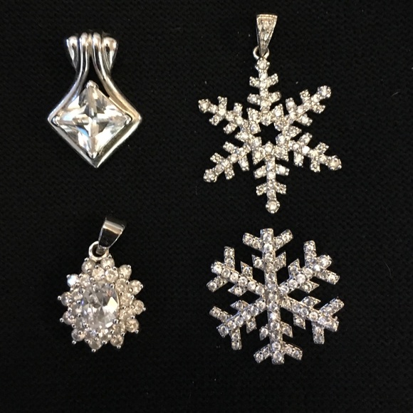 4 Sterling Silver Pendants