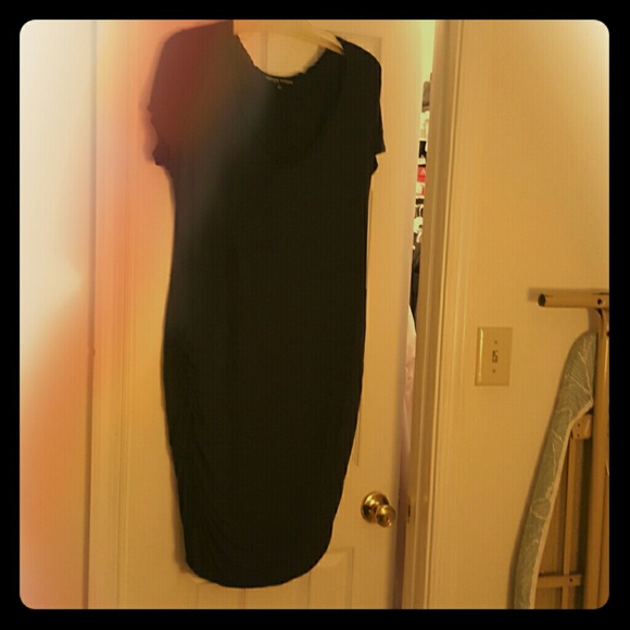 Wendy Williams ruched v-neck dress