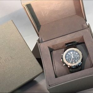 Michele Ceramic 'Tahitian' Diamond Watch