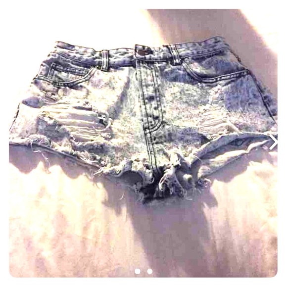 Super cute faded ripped Jean shorts. - Picture 1 of 3