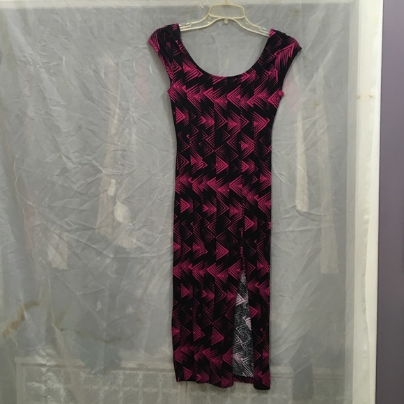 Charlotte Russe black and pink dress