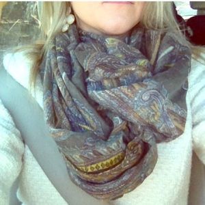 Paisley Infinity Scarf