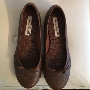 Brown flats shoes