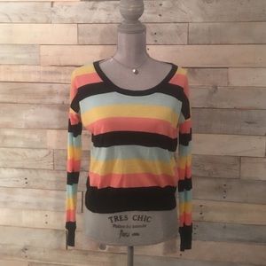 Multi color long sleeve crop