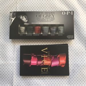 OPI 50 shades of grey set/Urban Decay lipstick
