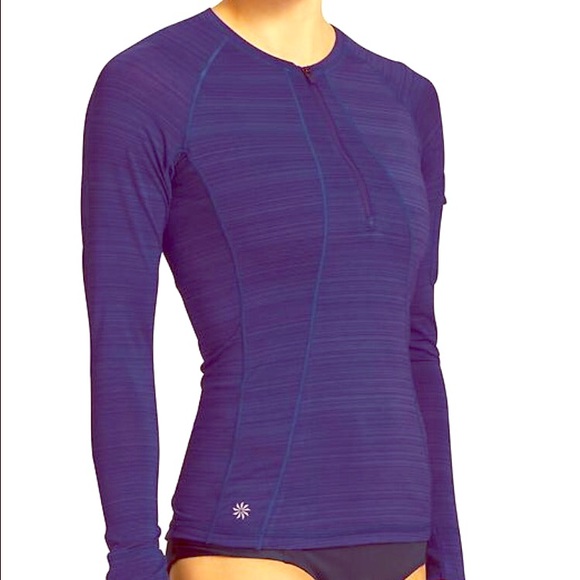 Athleta royal blue rash guard.