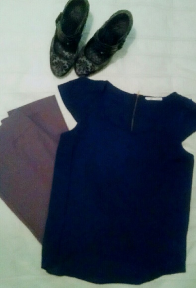 Navy blouse - Picture 1 of 1