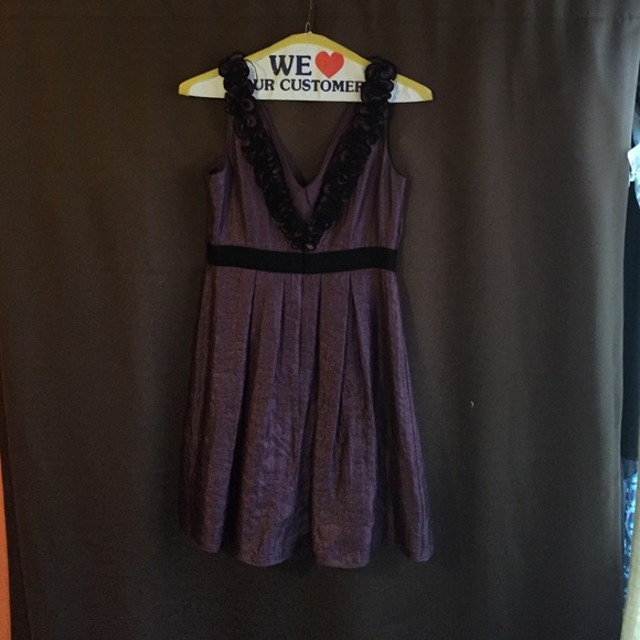 Purple and black, Adrianna Papell Evening dress - Picture 2 of 2
