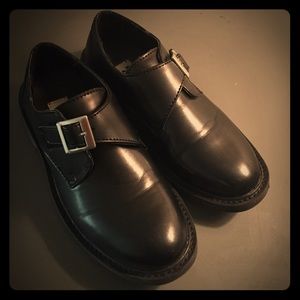 Boys Madison Avenue Black Dress Shoes