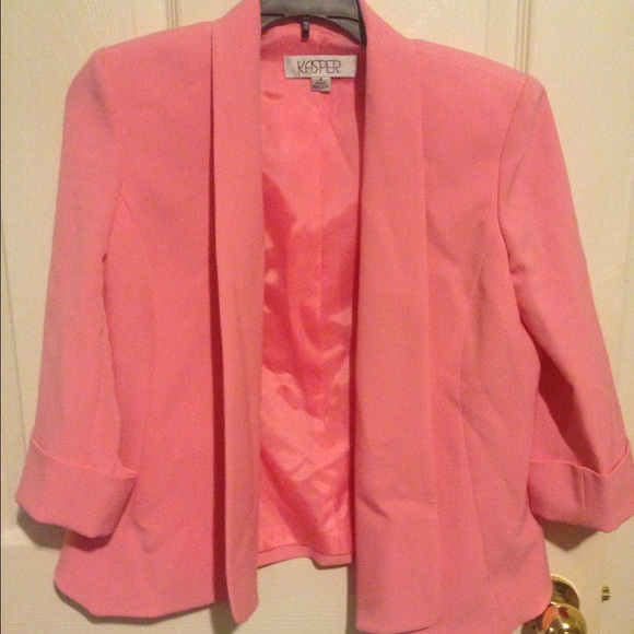 Pink drape blazer jacket
