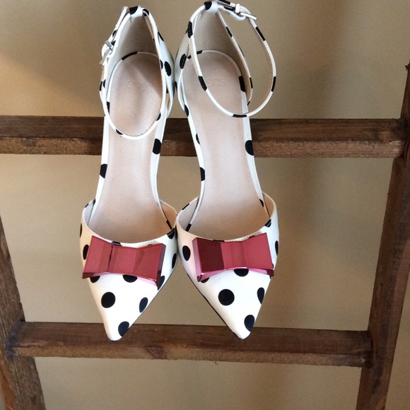 NWOT Asos Polka Dot Heels