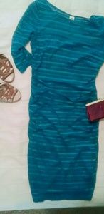Teal cocktail dress