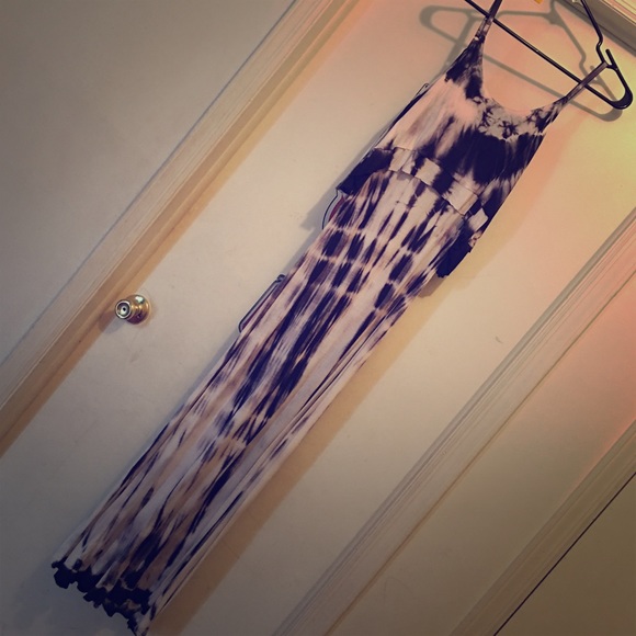 Tie dye maxi dress