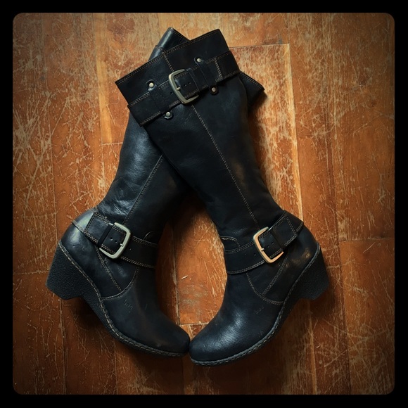 b•ø•c black leather boots