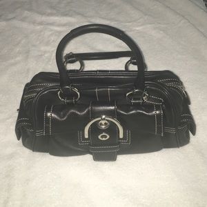 Coach Black Leather Satchel