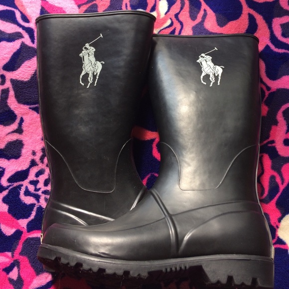 Ralph Lauren Polo rain boots - Picture 1 of 4