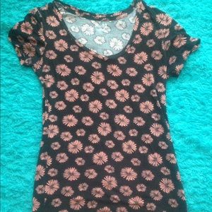 Salmon Daisy top for Womens