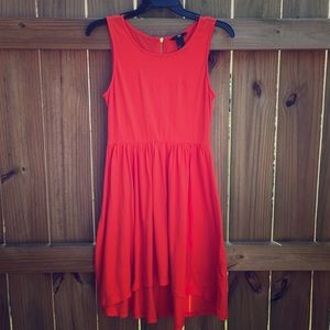 H&M 100% Cotton Orange High Low Tank Dress - S
