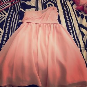 Youth small light pink one strap dress