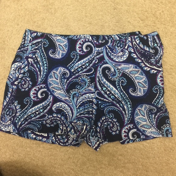Paisley print banana republic shorts