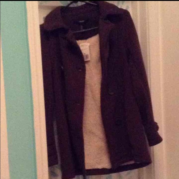 Forever 21 olive green peacoat