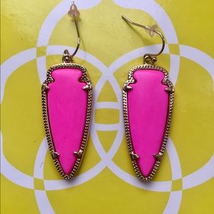 Kendra Scott Magenta Pink Sky Earrings
