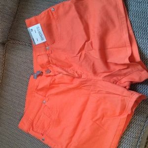 NWT orange shorts