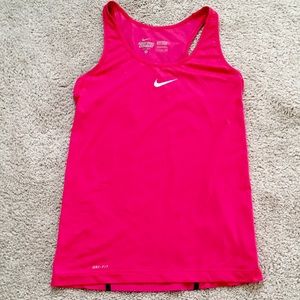 Nike Pro Combat Dri Fit Tank - Pink, S