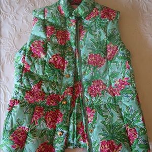 Printed Lilly Pulitzer puffer vest