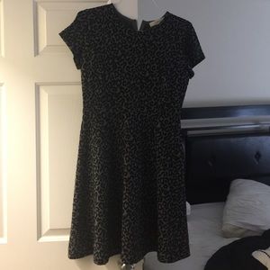 Loft leopard print cotton dress