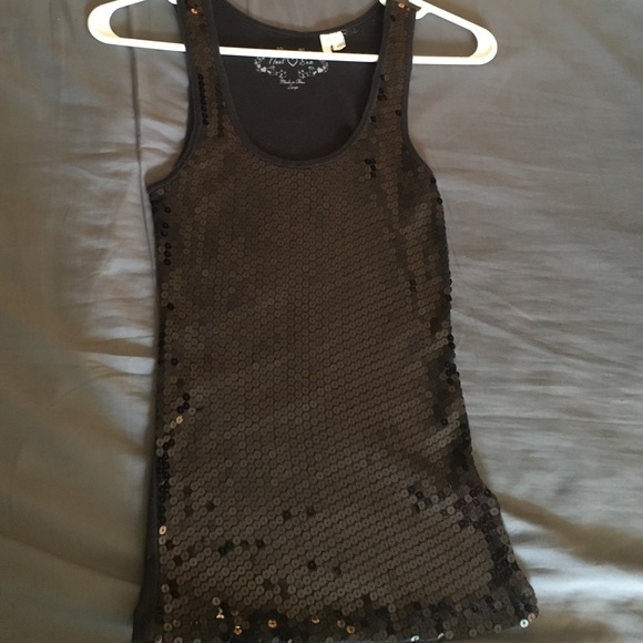 Next Era Black Sequin Tank