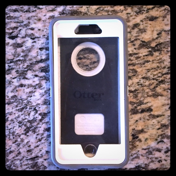 White and grey iphone6 Otterbox case