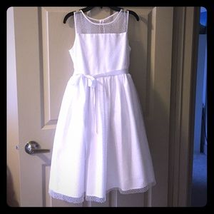 White dress for girls.