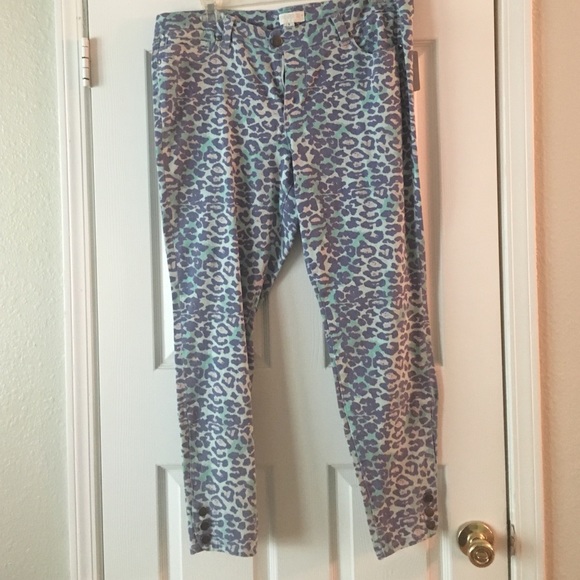 Forever 21 plus animal print jeans