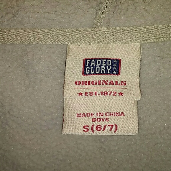 Fleece camo hoodie boys S 6/7 - Picture 2 of 4