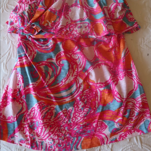 Lilly Pulitzer Wiley Ruffle Tube Top - Picture 2 of 3