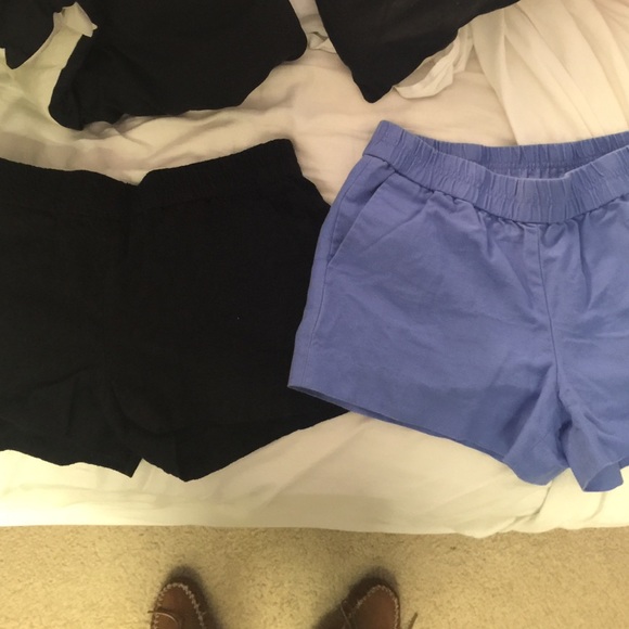 2 pairs of j.crew shorts with elastic waistband