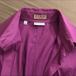 Thomas PINK slim fit stretch blouse size 4