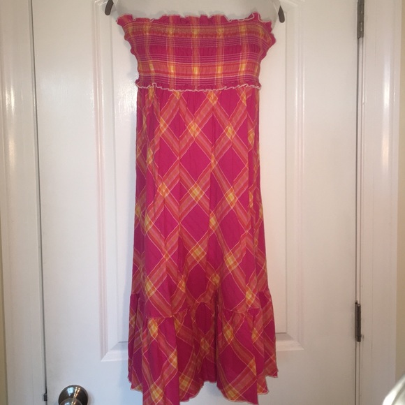 Victoria's Secret Cotton Strapless Dress