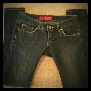 Guess skinny low rise jeans