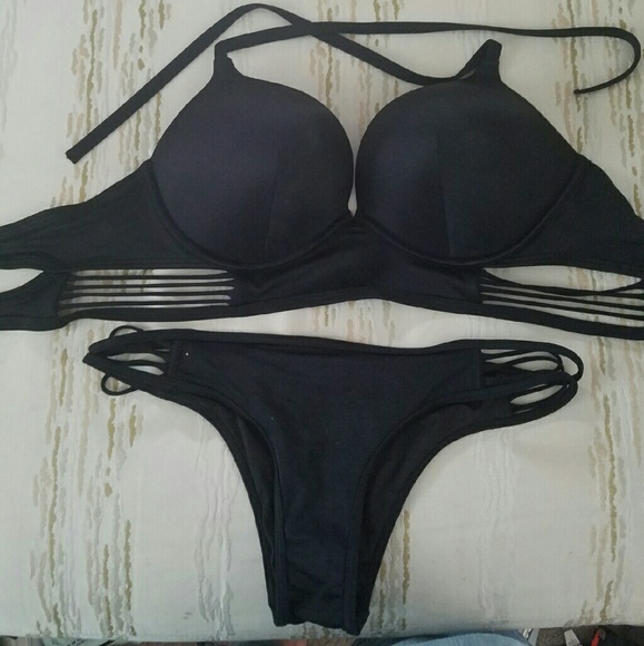 Victoria"s Secret 2 piece itsy black bathing suit