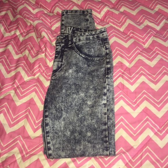 Forever 21 Denim - Acid Wash High Waisted Skinny Jeans
