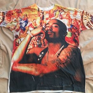 Tupac colorful tee