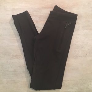ZARA Suede Patch Leggings Riding Pants