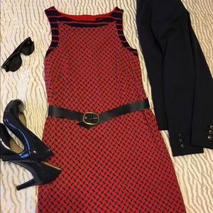 Ann Taylor petite nautical shift dress xxsp
