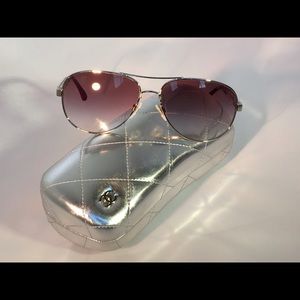 Authentic Chanel Gradient Aviator sunglasses