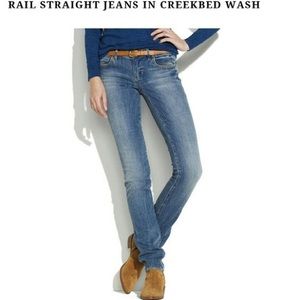 Madewell Rail Straight Jeans